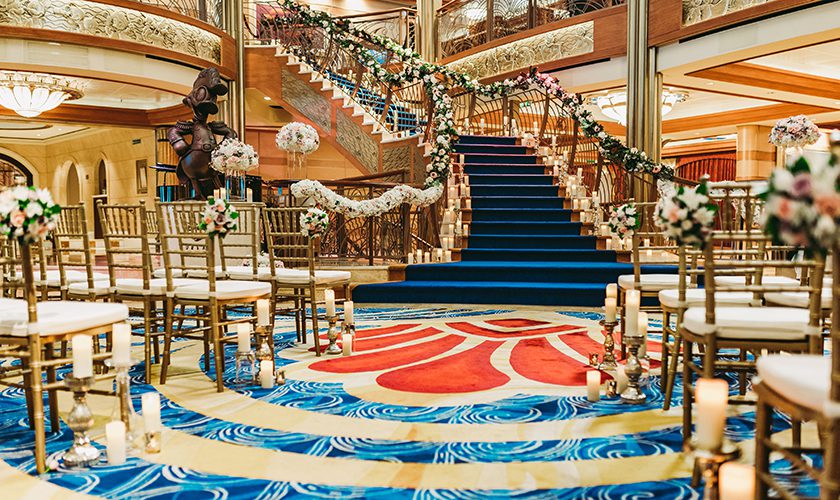 atrio-barco-decorado-bodas-en-los-cruceros-disney