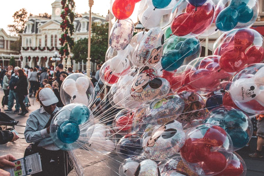 Globos en Disneyland